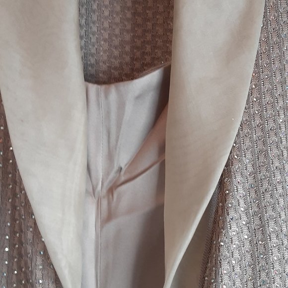 GIORGIO ARMANI CHAMPAGNE SUIT 2 PC GLITZ ELLEAGANZA EURO 38 GORGEOUS - Picture 3 of 7